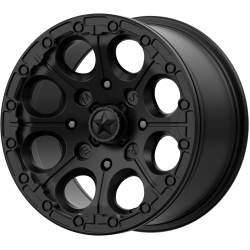 MSA M44 Cannon Beadlock Satin Black 14x7 Wheel/Rim