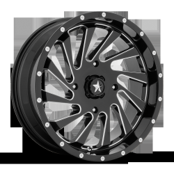 BKT AT 171 35-9-20 Tires on MSA M46 Blade Milled Wheels