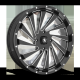 BKT TR 171 37-8.3-22 Tires on MSA M46 Blade Milled Wheels