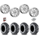 EFX MotoMTC 32x10-18 Tires on Fuel Runner Polished Wheels