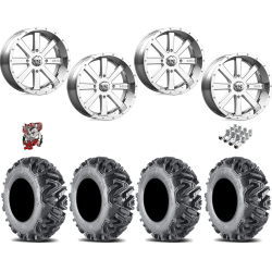 EFX MotoMTC 32x10-18 Tires on MSA M34 Flash Chrome Wheels