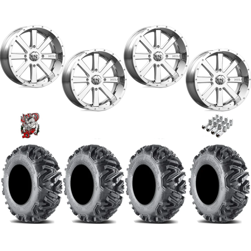 EFX MotoMTC 32x10-18 Tires on MSA M34 Flash Chrome Wheels