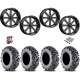 EFX MotoMTC 32x10-18 Tires on MSA M34 Flash Gloss Black Milled Wheels