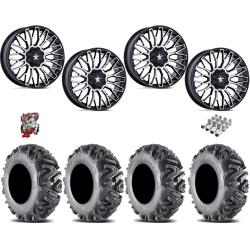 EFX MotoMTC 34x10-20 Tires on MSA M50 Clubber Machined Wheels