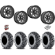 EFX MotoMTC 28x10-15 Tires on Fuel Runner Gloss Black Milled Wheels