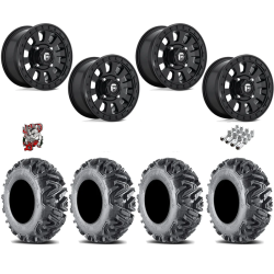 EFX MotoMTC 28x10-14 Tires on Fuel Tactic Matte Black Wheels