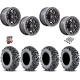 EFX MotoMTC 28x10-15 Tires on Fuel Unit Matte Black Wheels