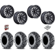 EFX MotoMTC 28x10-15 Tires on MSA M49 Creed Matte Black & Machined Wheels