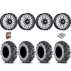 EFX MotoMTC 26x9-14 & 26x11-14 Tires on MSA M50 Clubber Machined Wheels