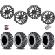 EFX MotoMTC 28x10-14 Tires on SB-4 Matte Black Beadlock Wheels