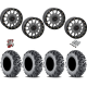 EFX MotoMTC 28x10-15 Tires on SB-5 Gunmetal Grey Beadlock Wheels