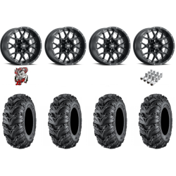 ITP Mud Lite II 27x9-14 & 27x11-14 Tires on ITP Hurricane Black Wheels