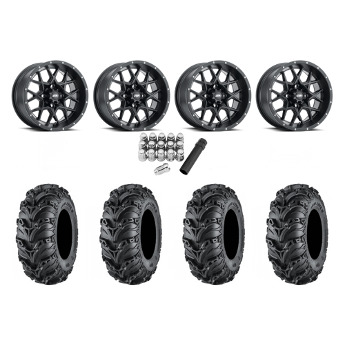 ITP Mud Lite II 27x9-14 & 27x11-14 Tires on ITP Hurricane Black Wheels