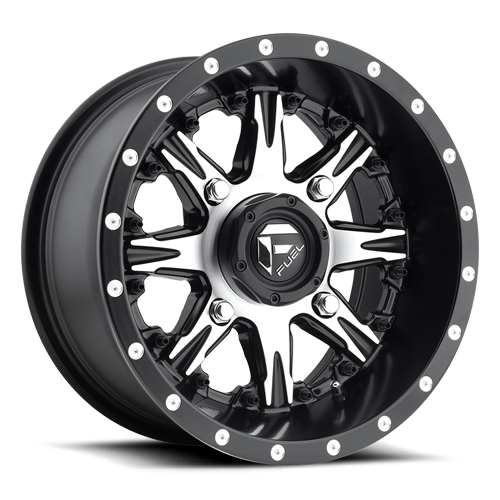 Fuel Off-Road Nutz D541 Black & Machined 14x7 Wheel/Rim