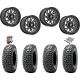 Obor RocScraper 35x10-15 Tires on Fuel Runner Gloss Black Milled Wheels