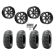 Obor RocScraper 37x10-15 Tires on MSA M12 Diesel Gloss Black Wheels