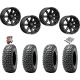 Obor RocScraper 32x10-15 Tires on MSA M33 Clutch Satin Black Wheels