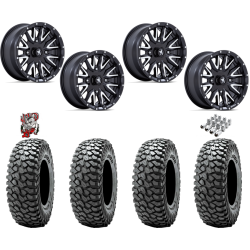 Obor RocScraper 32x10-15 Tires on MSA M49 Creed Matte Black & Machined Wheels