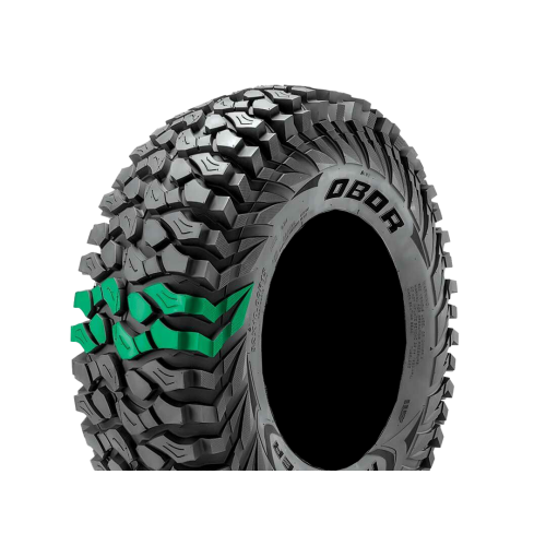 Obor RocScraper 32x10-15 Tires on Fuel Hardline Gloss Black Milled Beadlock Wheels