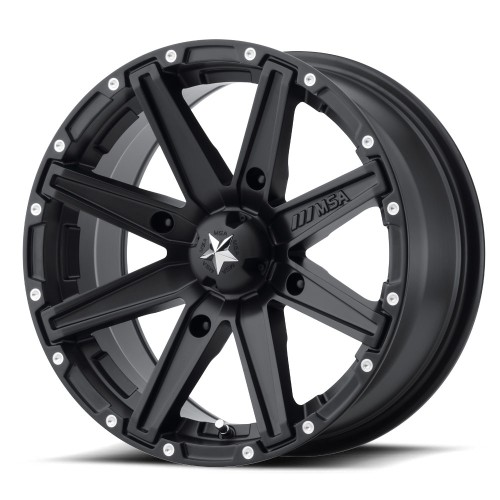 MSA M33 Clutch Satin Black 15x7 Wheel/Rim