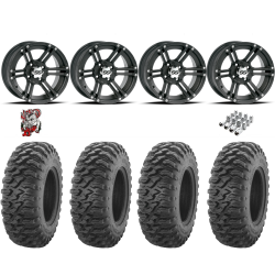 Quadboss QBT446 29x11-14 Tires on ITP SS212 Black (14x8) Wheels