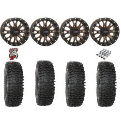 System 3 RC500 Rock Crawler 30x10-14 Tires on ST-3 Bronze Wheels