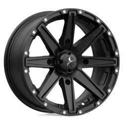EFX MotoRavage XL 35x10-15 (8ply) Radial Tires on MSA M33 Clutch Satin Black Wheels