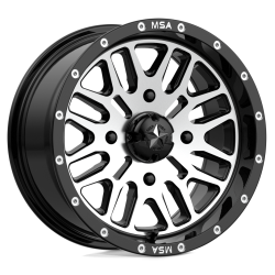 Gladiator X Comp ATR 32x10-15 (10ply) Radial Tires on MSA M38 Brute Machined Wheels