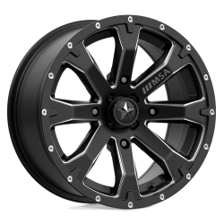 Gladiator X Comp ATR 32x10-15 (10ply) Radial Tires on MSA M42 Bounty Satin Black Milled Wheels