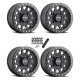 Method 401 UTV Beadlock Matte Black 15x10 Wheel/Rim (Full Set)