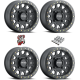 Method 401 UTV Beadlock Matte Black 15x10 Wheel/Rim (Full Set)