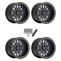 Method 406 UTV Beadlock Matte Black 15x10 Wheel/Rim (Full Set)