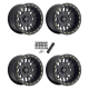 Method 406 UTV Beadlock Matte Black 14x8 Wheel/Rim (Full Set)