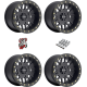 Method 406 UTV Beadlock Matte Black 15x8 Wheel/Rim (Full Set)