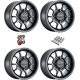 Method 409 UTV Bead Grip Matte Black 15x8 Wheel/Rim (Full Set)