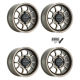 Method 409 UTV Bead Grip Steel Grey 15x10 Wheel/Rim (Full Set)