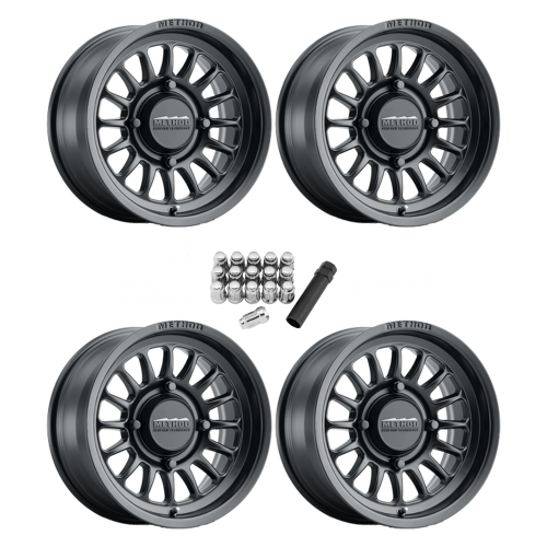 Method 411 UTV Bead Grip Matte Black 14x7 Wheel/Rim (Full Set)