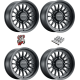 Method 411 UTV Bead Grip Matte Black 15x10 Wheel/Rim (Full Set)