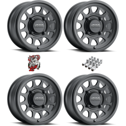 Method 414 UTV Bead Grip Matte Black 14x7 Wheel/Rim (Full Set)