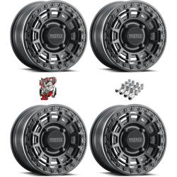 Method 415 UTV Beadlock Double Black 15x10 Wheel/Rim (Full Set)