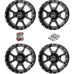 Frontline 556 Gloss Black 14x7 Wheels/Rims (Full Set)