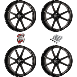 Frontline 556 Gloss Black 24x9 Wheels/Rims (Full Set)