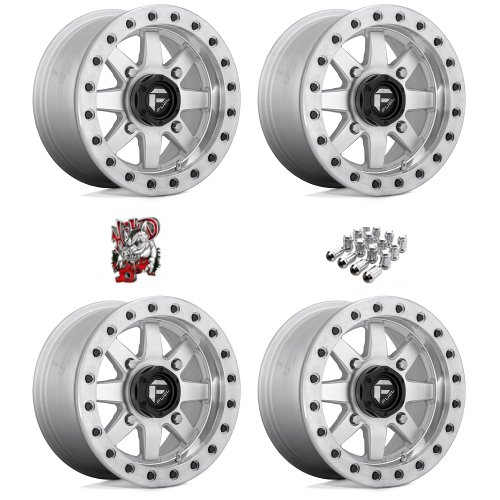 Fuel Off-Road Maverick D937 Beadlock Raw Machined 15x7 Wheel/Rim (Full Set)