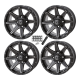 Frontline 308 Matte Dark Tint 14x7 Wheels/Rims (Full Set)