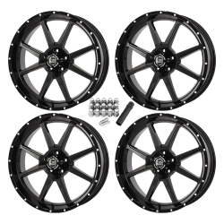 Frontline 556 Gloss Black 20x6.5 Wheels/Rims (Full Set)