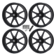 Frontline 556 Stealth Matte Black 20x6.5 Wheels/Rims (Full Set)