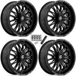 Fuel Off Road Arc Gloss Black & Milled 18x7 Wheels/Rims (Full Set)