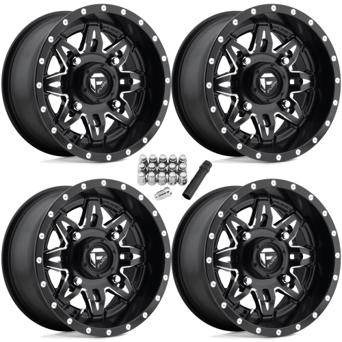 Fuel Off Road Lethal D567 Milled 15x7 Wheels/Rims (Full Set)