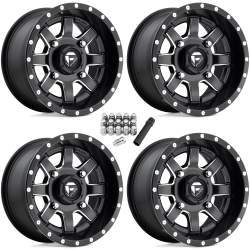 Fuel Off Road Maverick D538 Milled 14x7 Wheels/Rims (Full Set)