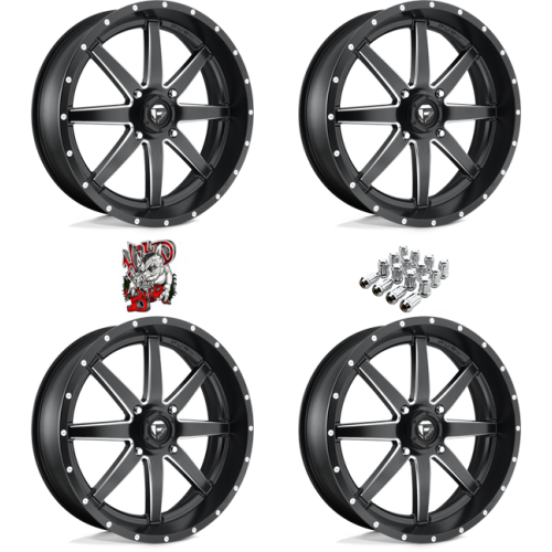 Fuel Off Road Maverick D538 Milled 24x7 Wheels/Rims (Full Set)